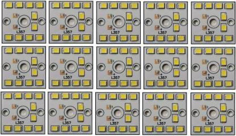 SHOBHANI ENTERPRISES S 15 Pcs 9 Watt MCPCB LED Bulb Raw Material CoolDay WHITE Color Light Light Electronic Hobby Kit