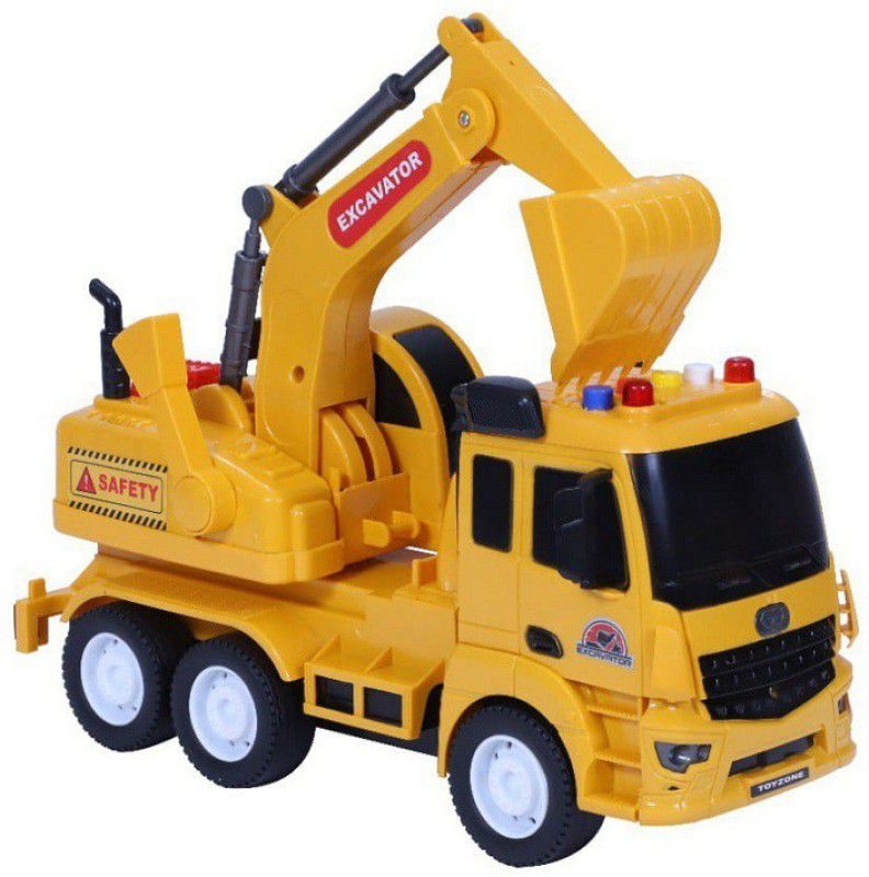 NAVRANGI Excavator JCB Toy-71662 Friction Powered Toy | JCB Vehicles Truck  (MULTIOLOR)