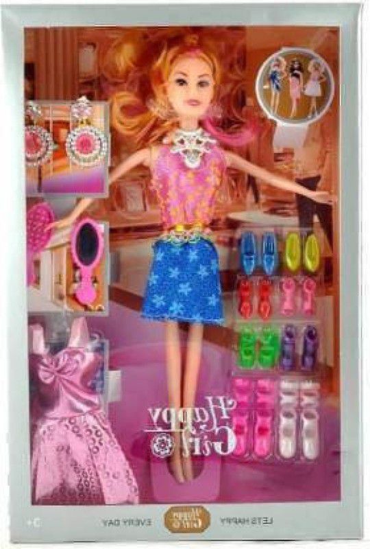 Just97 shine doll for girl Doll Set  (Multicolor, Multicolor, Pink)