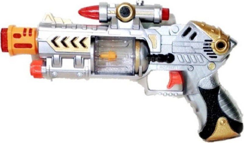 Kiyara Collection Laser Sound Gun toy with Flashing lights and sounds Guns & Darts  (Multicolor)