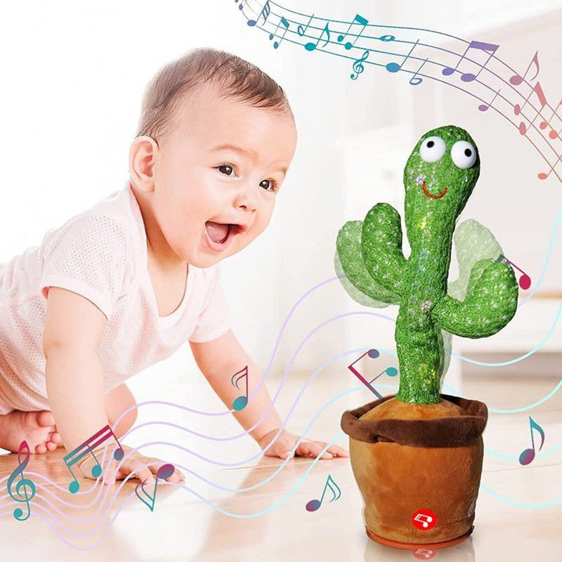 geutejj Cactus Toy Talking Cactus Plant Plush Toy Dancing Cactus 353  (Green)