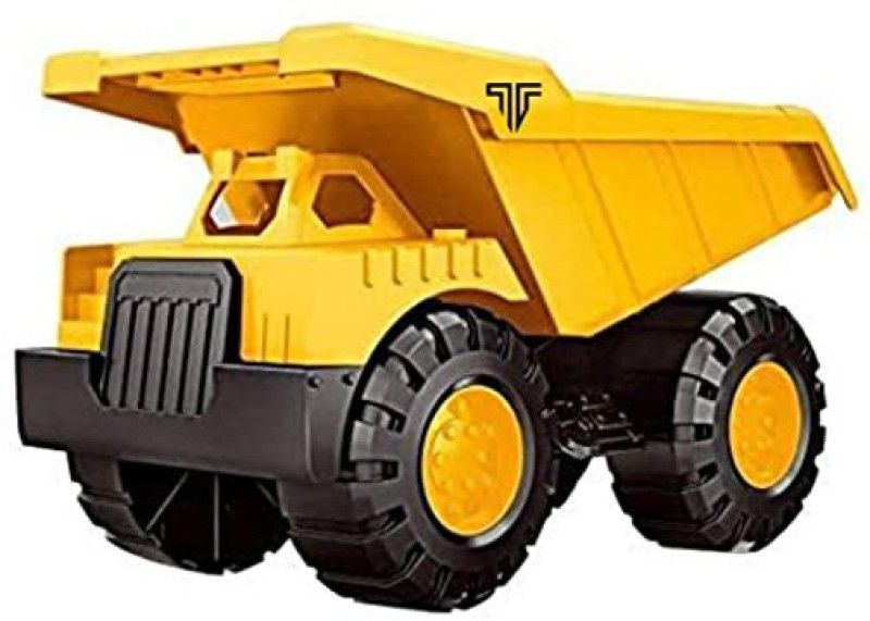 SR Toys Bulldozer Construction Engineering Excavator Vehicle Dumper Truck Toy for Kids  (Yellow, Pack of: 1)