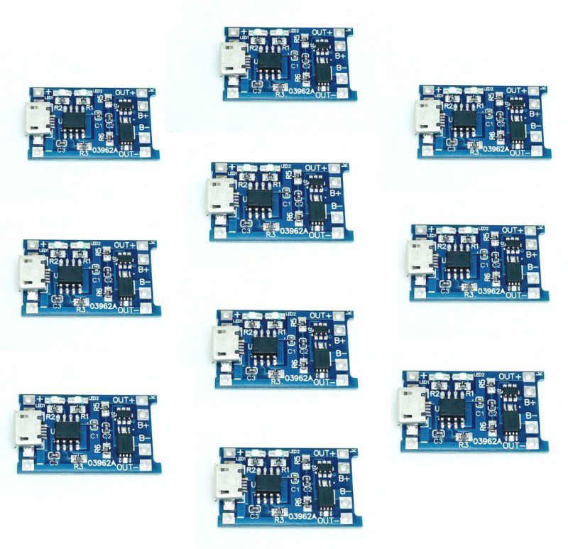 Mechanic37 10 Pcs TP4056 Charging Module for Li ion Battery 18650 Electronic Components Electronic Hobby Kit