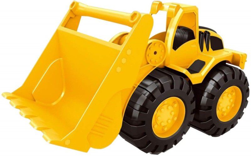 LODESTONE Push and Go Friction Powered Construction Site Bulldozer Toy with Moveable Parts  (Yellow, Pack of: 1)