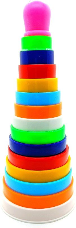 Dynamic Retail Global Stacking Rings Stacking Toys for Kids, Baby stacking Ring Toys STAK269  (Multicolor)