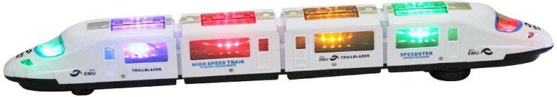 VJM Revolving EMU Glitter High Speed Train with 3D Lighting & Musical Fun Sounds for Kids  (Multicolor)