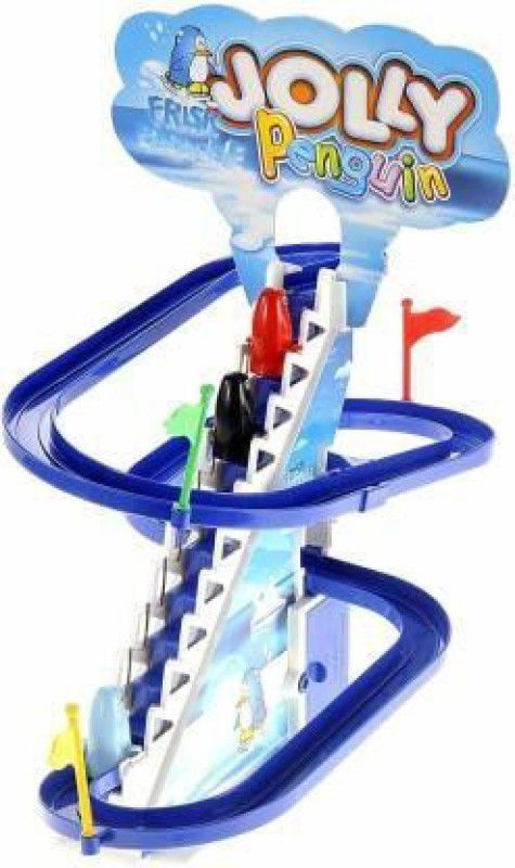 Phantom Toys Musical Battery Operated Funny Jolly Penguin's Race Track Game Toy (Multicolor)  (Multicolor)