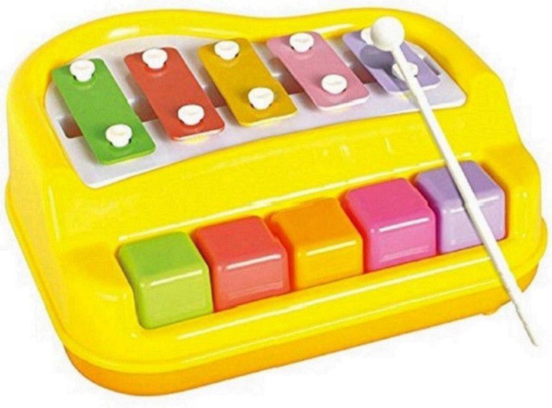Amazia 5 Key Piano and Xylophone for kid  (Multicolor)