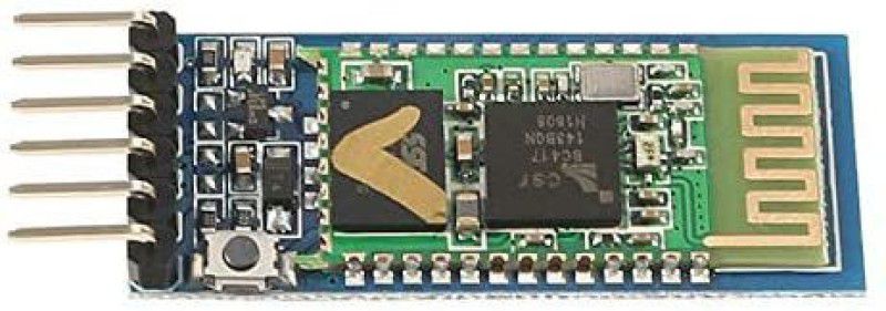 Manushre HC-05 Master-Slave 6 pin Wireless Bluetooth RFTransceiver Module Anti-Reverse, Integrated Bluetooth Serial Pass-Through Module, Wireless Serial for Arduino FM Transmitter Electronic Hobby Kit