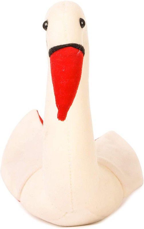 SUIinterprise Cute Swan Duck Flamingo Bird Soft Toy - 28 cm  (White)