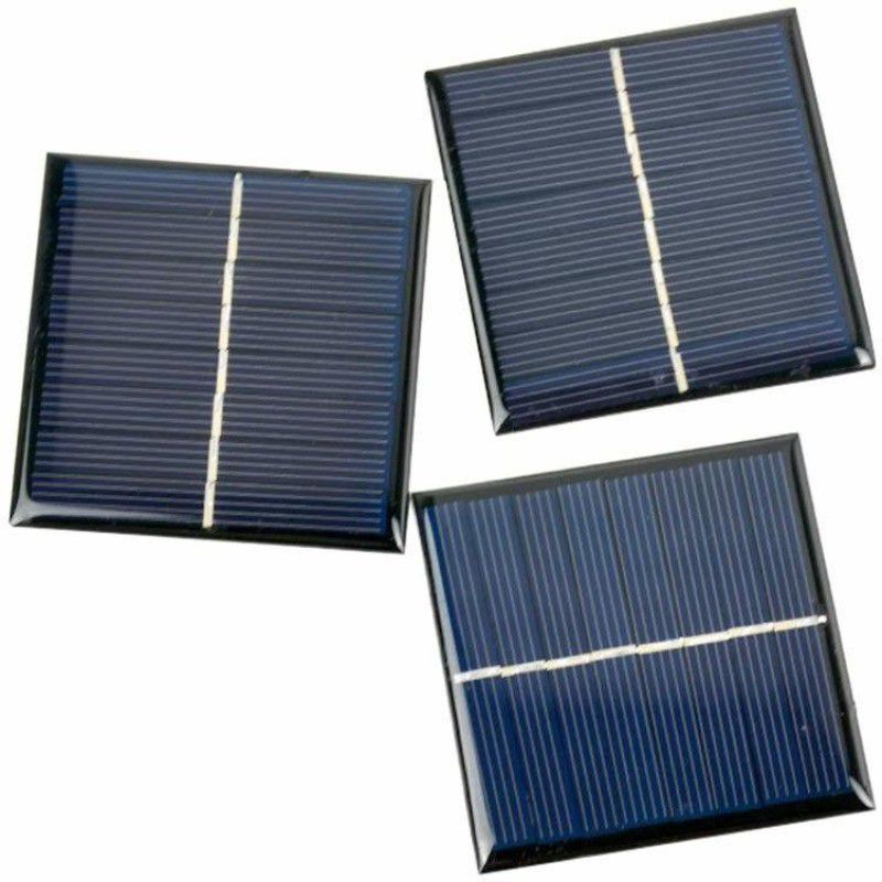 INVENTO 3Pcs 5V 100mA 0.5W 70 x 70mm Mini Epoxy Solar Panel Photovoltaic Power Supply Electronic Hobby Kit