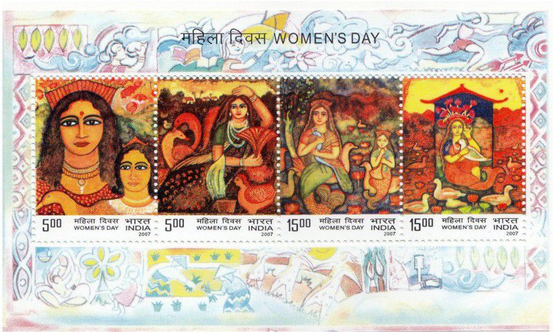 Phila Hub 2007-International Women's Day Miniature Sheet MNH condition Stamps  (4 Stamps)