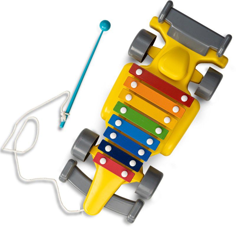 baybee Wooden Car Xylophone Musical Toys for Kids with 11 Knots  (Multicolor)