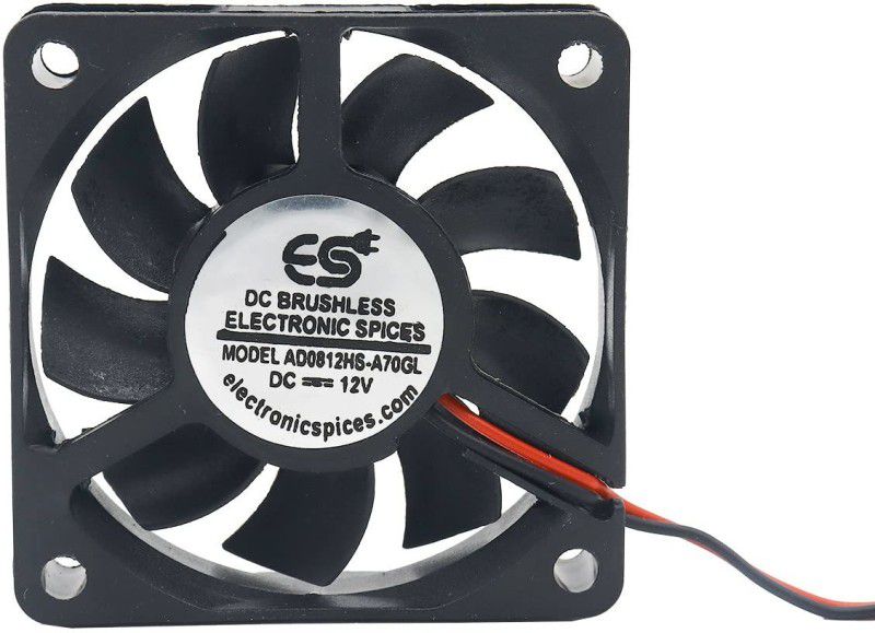 Electronic Spices Mini 6015 2.40 Inch Brushless 12v Dc Cooling Fan Single Piece Electronic Components Electronic Hobby Kit