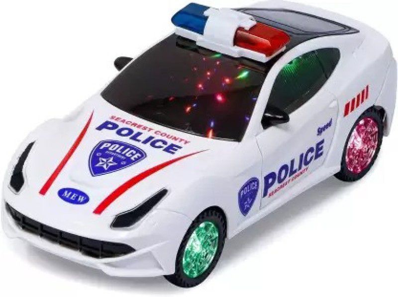 Shopjamke Musical police Car-Dancing Car-lights-Toys for kids-Best Children toys  (Multicolor)