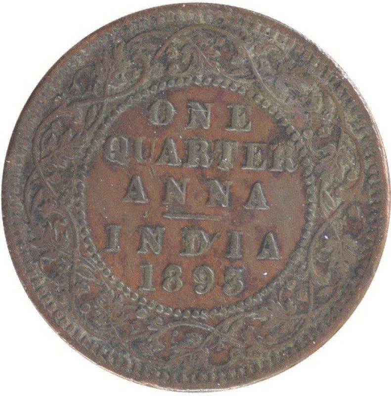 Mintage World British India Victoria Empress - Quarter Anna 1893 calcutta Modern Coin Collection  (1 Coins)
