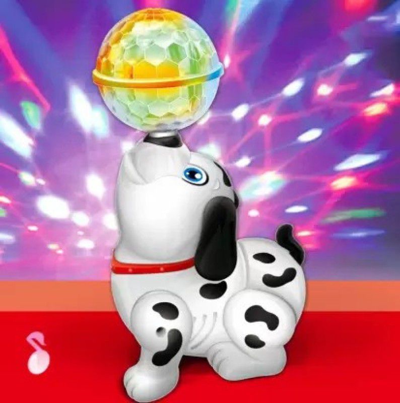 Shopjamke Dancing Dog Musical Toy with Flash Lights and 360 Degree Rotation Toy  (Multicolor)