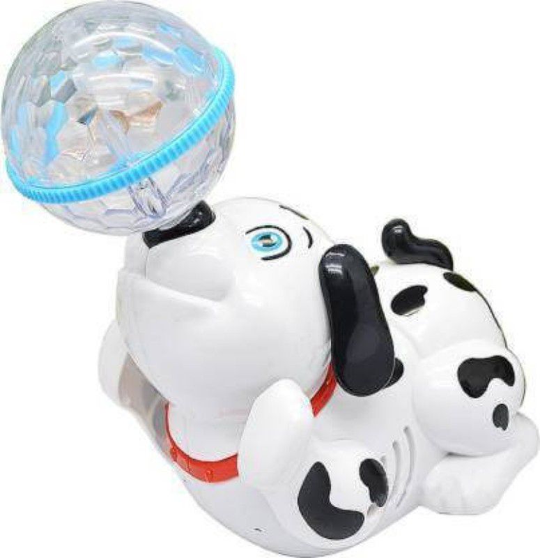 Tenmar Dancing Dog with 3d lighting and Music (White)  (White, Black, Blue, Red)