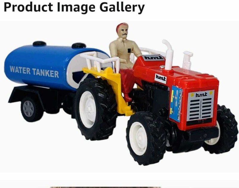 Shree Jee TRACTOR WITH WATER TANKER CENTY PULL BACK ACTION PACK OF 1  (MULTICOLOUR, Pack of: 1)