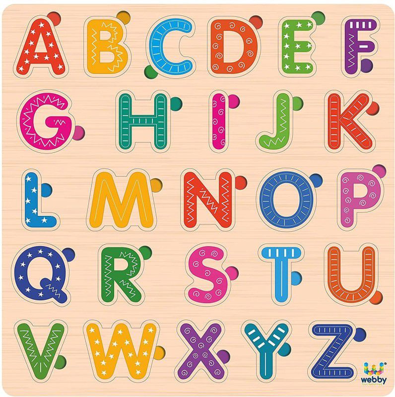 Lattice 3D Wooden Capital Alphabets Educational Pre-School Puzzle  (26 Pieces)
