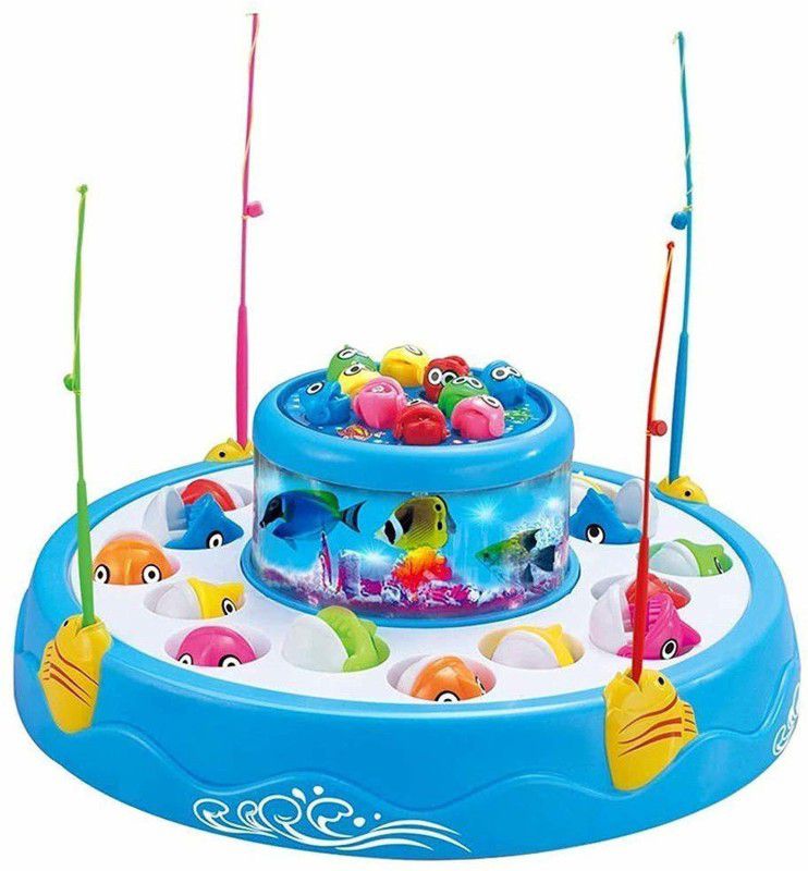 MPH ENTERPRISE New Playset Fish Catching Game Four Set for Kids (Multi)  (Multicolor)