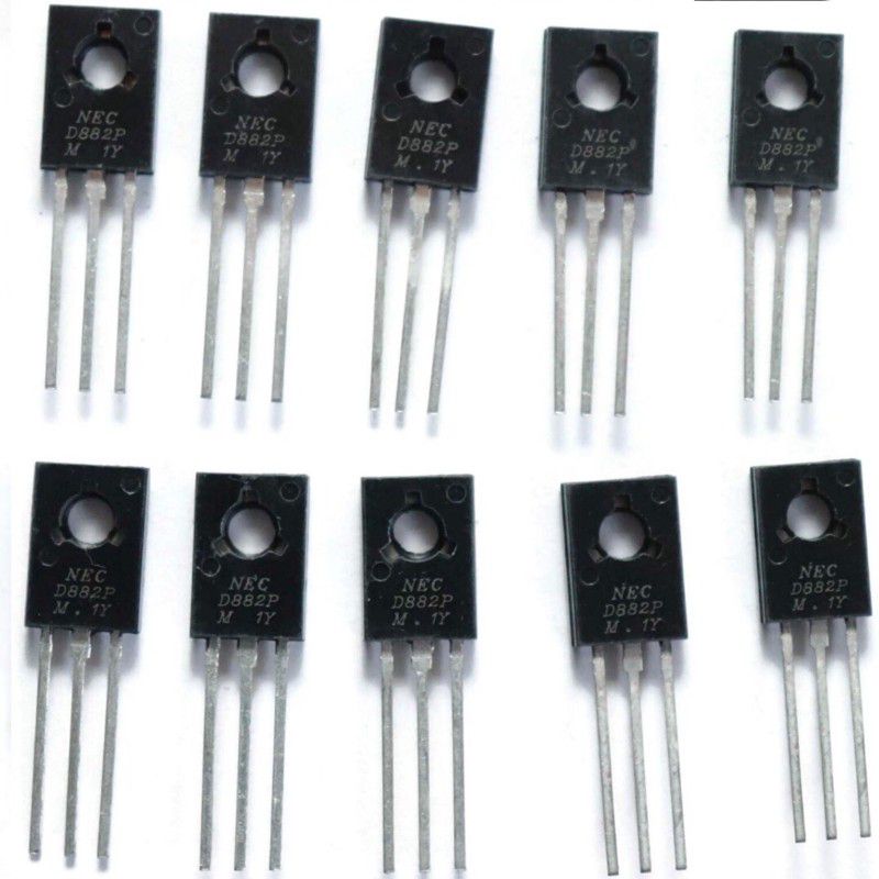 Electronic Spices 10 Pieces D882 - General Purpose Transistor -NPN -NEC Electronic Components Electronic Hobby Kit