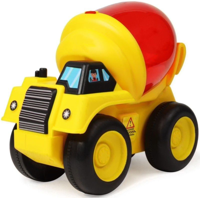 ToyDor Medium Size Car Construction Vehicle Toy Set Toys for Kids (CEMENT MIXTURE)M05  (Red, Yellow, Pack of: 1)