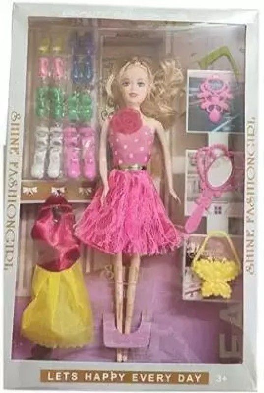 toyboyzone Fashion Shine doll/doll set/house for girls/kids Multicolor Pack of 1  (Multicolor)
