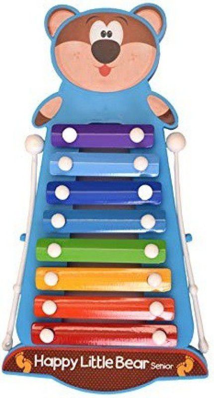 shopviashipping Senior Happy Little Bear Xylophone for Kids Age 3+ Musical Toy for Children 8 Note (Big Size) - Pack of 1- Multi Color Musical Xylophone With 2 Sticks  (Multicolor)