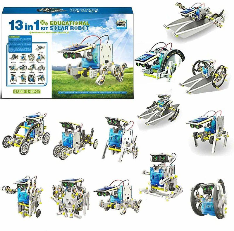 Galactic 13 in 1 Solar Robot Kit Learning Educational Kids Station, Robot toy Game | DIY Toy For Boys|Girls. (Multicolor)  (Multicolor)