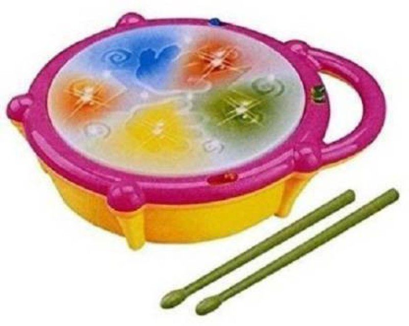 KCCOLLECTION Multicoloured Flash Drum With 3D Lights (Multicolor)  (Multicolor)