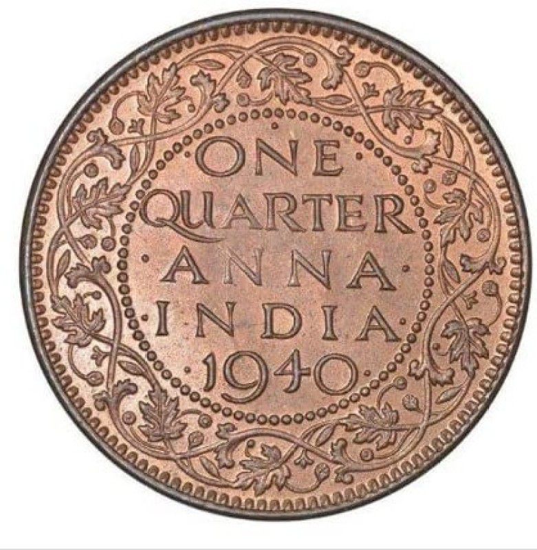 Mintage World British India- King George VI Quarter Anna 1940 Bombay Modern Coin Collection  (1 Coins)