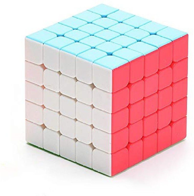 Shanbuyers 5X5 High Speed Stickerless Speedy Magic Puzzle Cube-Multi Color  (1 Pieces)