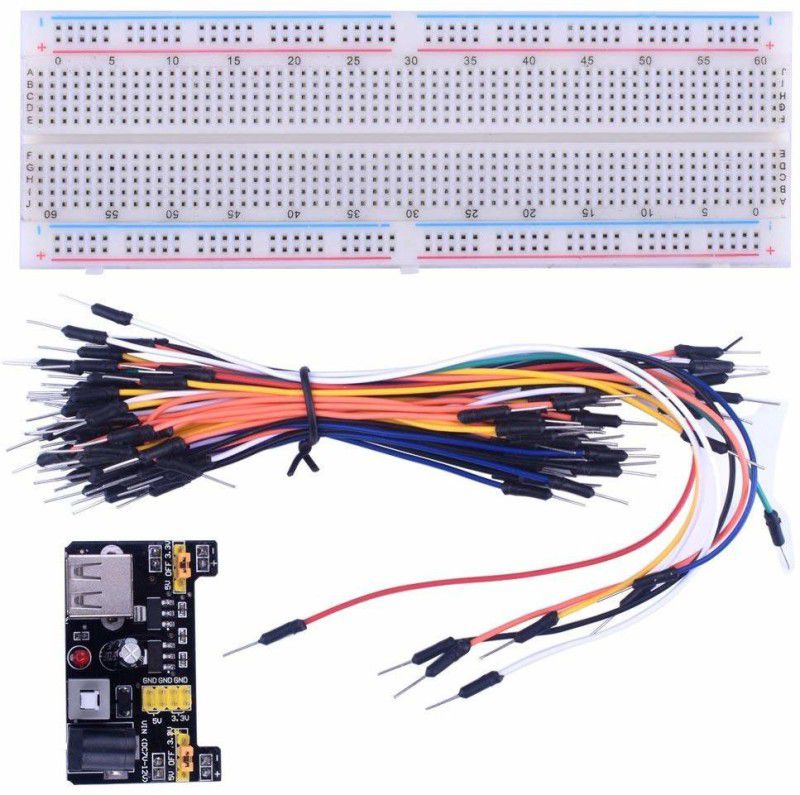Electrobot Arduino Starter Kits 830 MB-102 Tie Points Solderless Breadboard Educational Electronic Hobby Kit