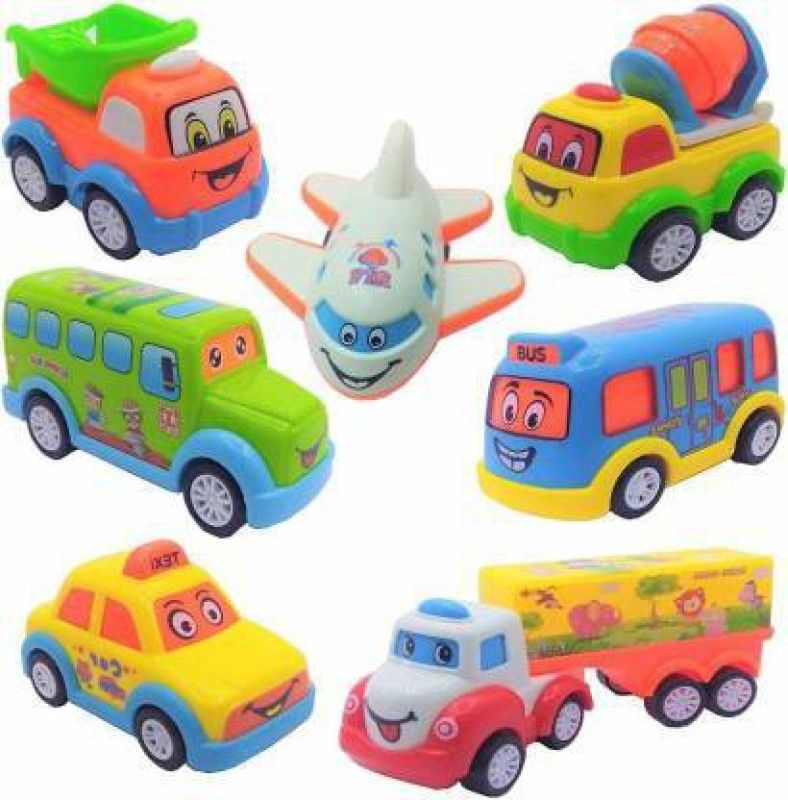 jmv AUTOMOBILES FUNSET TOYS PUSH AND PULL BACK TOYS FOR KIDS.  (Multicolor)