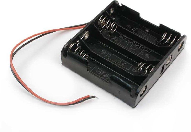 RIVER FOX Battery Holder / Open Type for 4 AA Battery with 24AWG Lead Electronic Components Electronic Hobby Kit