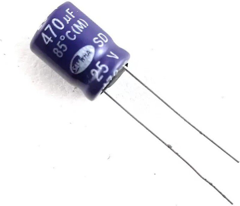 Microline ELECTROLYTIC CAPACITOR 470UF/25V(PACK OF 5 PCS) Electronic Components Electronic Hobby Kit