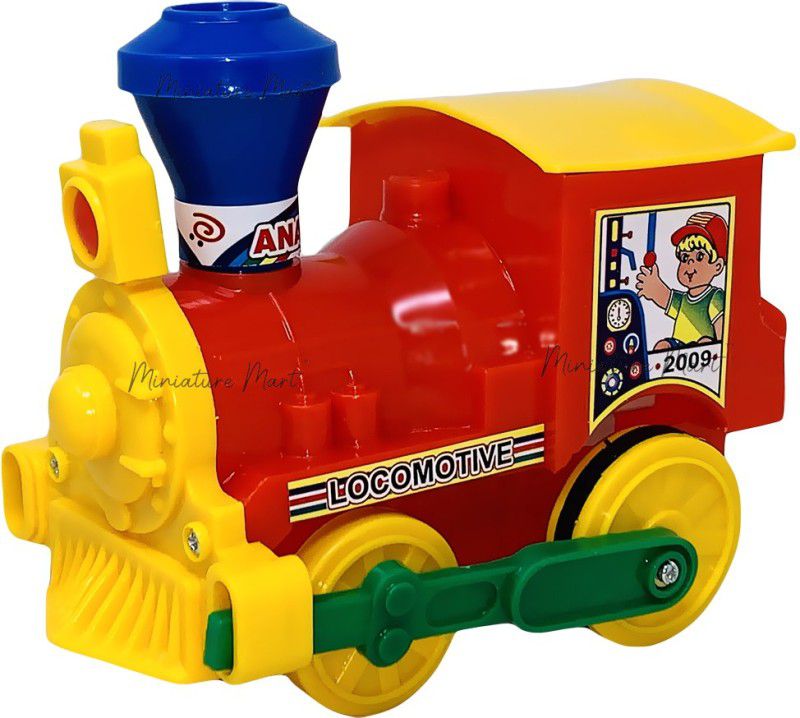 Giftary Big Size Kids Strong Plastic Hand Push & Go Locomotive Train Toy  (Multicolor, Pack of: 1)