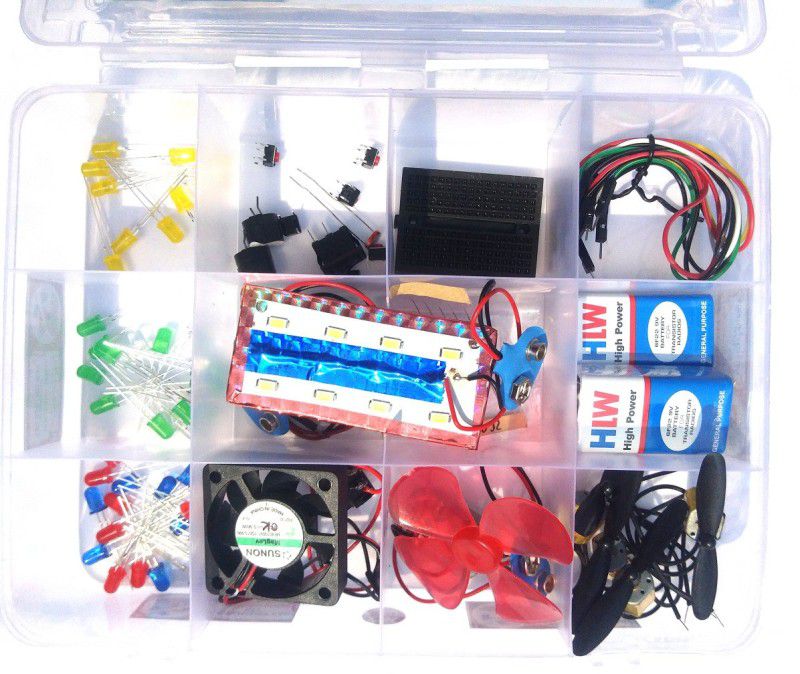 KRISHNA KR-105: ALL-IN-ONE ROBOTICS KIT(Beginners Level) Educational Electronic Hobby Kit