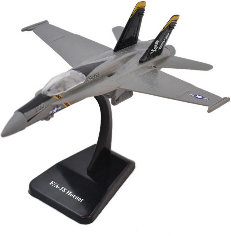 NEW RAY Military Mission Mcdonnell Douglas F/A-18 Hornet Fighter Jet  (Grey, Black, Pack of: 1)