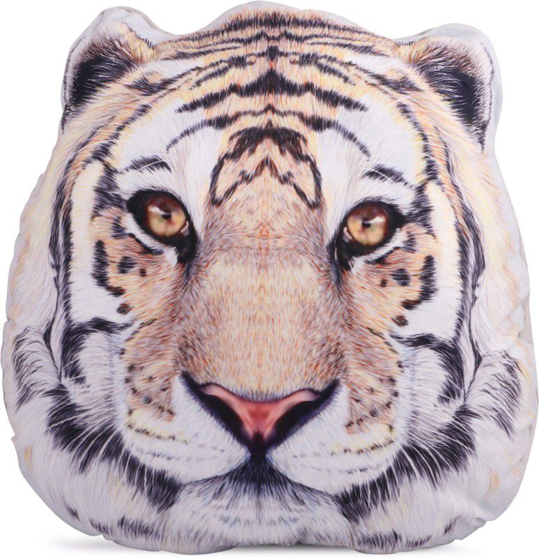 Skylofts 3D Tiger Cushion with Real Look for Living Room Stuffed Cushion Soft Toy - 45  (Multicolor)