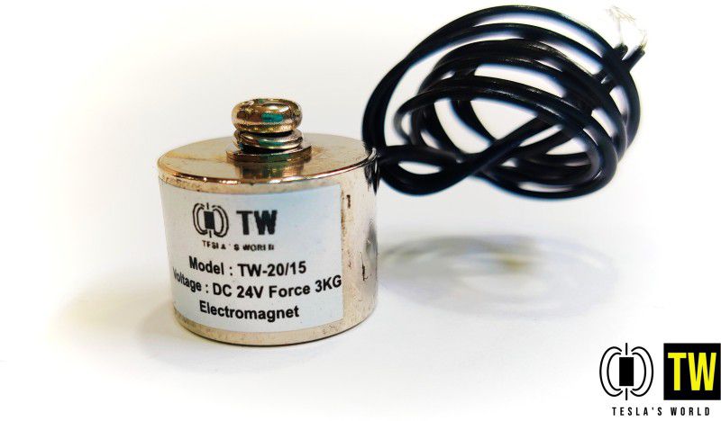 teslas world TW-20/15 24VDC 3Kg Force Lifting Solenoid Electromagnet Automotive Electronic Hobby Kit