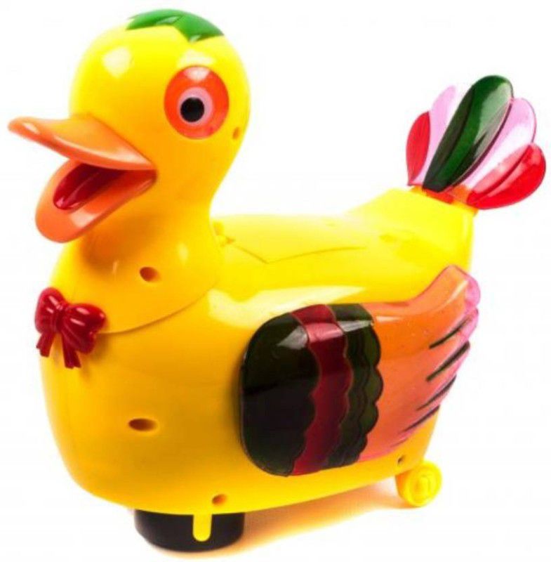 TinyTales Multicolor Egg Laying Musical Duck for kids  (Multicolor)  (Multicolor)
