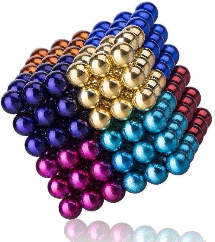 eDUST 3mm Magnetic Balls (216 balls) Magnetic Toys 3D Puzzle Stress Relief- Black Color  (216 Pieces)