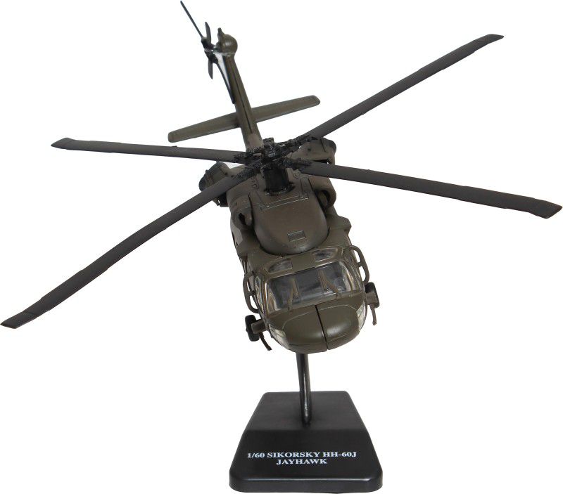 NEW RAY Scale 1:60. Die Cast, Sikorsky UH 60 Black Hawk Model Helicopter  (Black, Pack of: 1)