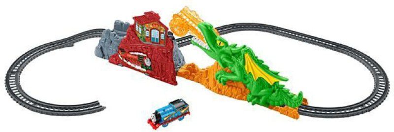 Thomas & Friends Track Master Motorized Train Engine - Dragon Escape Play Set  (Multicolor)