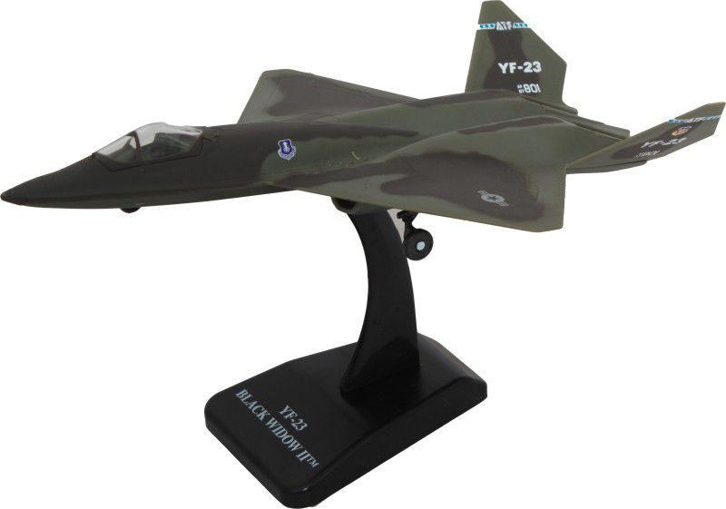 NEW RAY Scale 1:72 YF-23 Black Widow II Jet with Plastic Stand  (Camouflage, Pack of: 1)