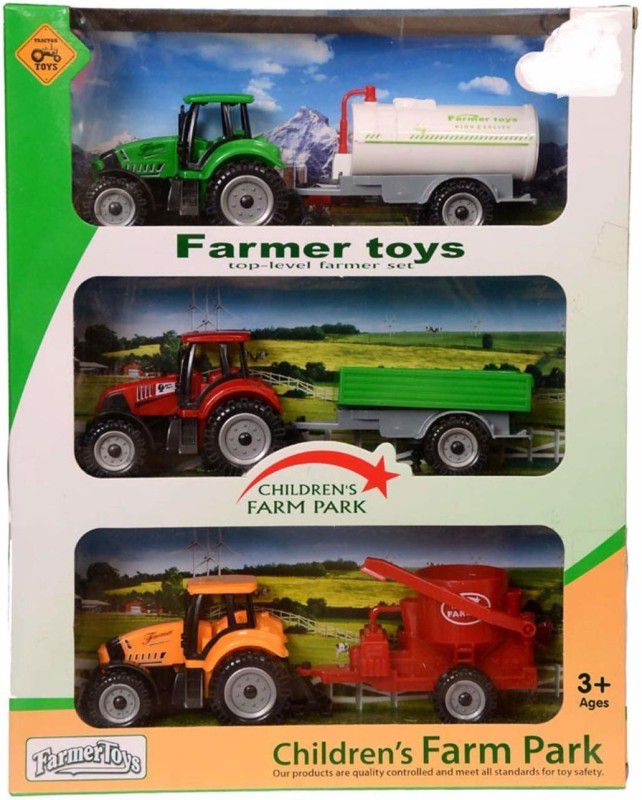 Pink & green 3 pcs Farmer Truck 5028  (Multicolor)