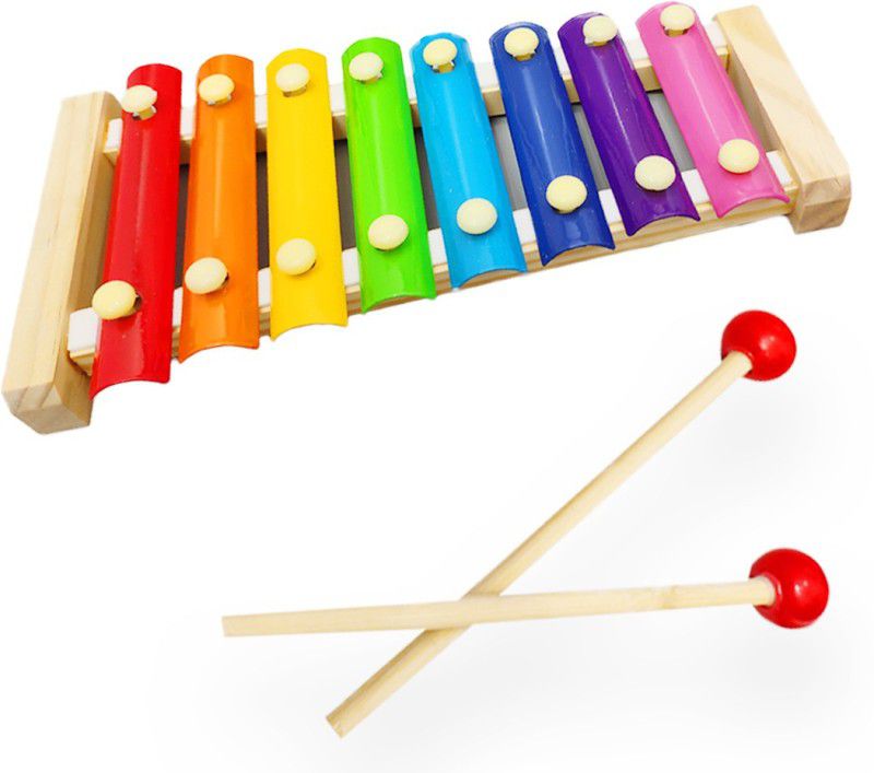 MyToyBox Xylophone Musical Toy | Handmade Kids Toy | 1+ years | Natural and Safe | Traditional Indian Channapatna Handicraft  (Multicolor)