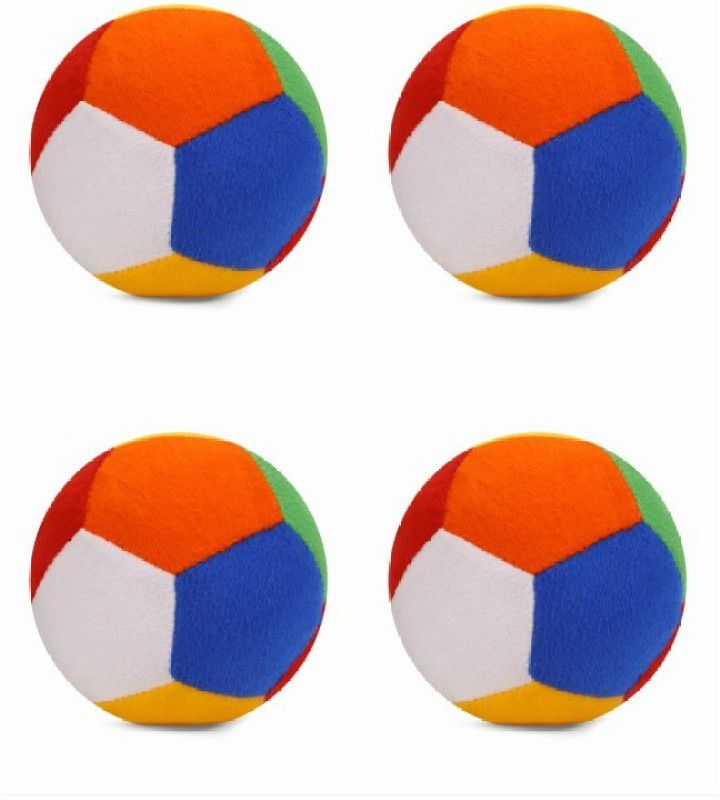 Deals India Soft Toy Ball Set of 4 - 4 inch  (Multicolor)